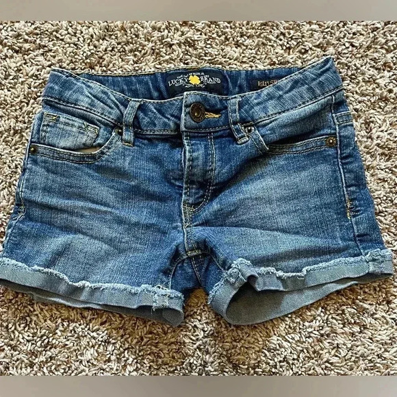 Lucky Brand Other - Lucky Brand Riley Short Girls Denim Jean Shorts Size 7